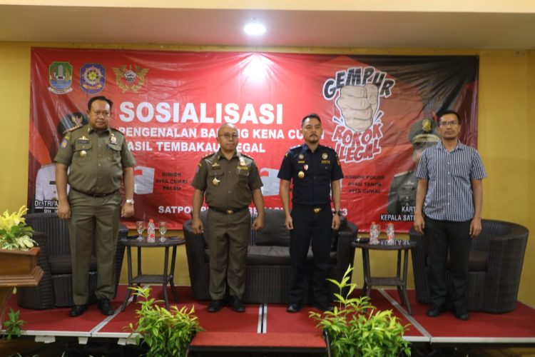 Satpol PP dan Bea Cukai  Bekasi Adakan Sosialisasi Pengenalan Barang Kena Cukai Hasil Tembakau (BKCHT).