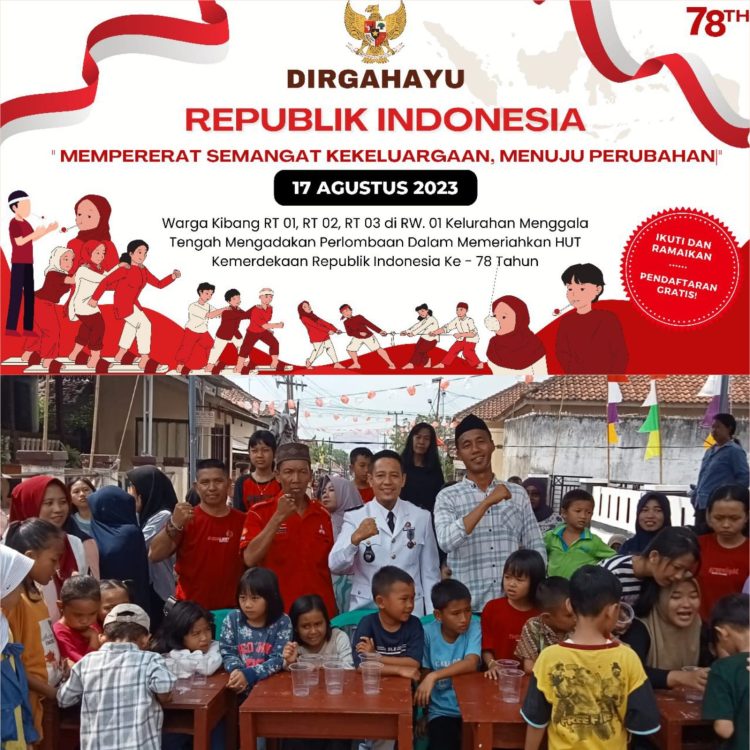 Ketua RT 01 RT02 RT03 Sambut HUT RI ke 78 Tahun, Republik Indonesia , Bersama Masyarakat Lingkungan kibang