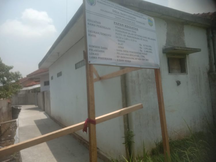 Benahi Infrastruktur Jalan Setapak Untuk Akses warga, Pemdes Banyuresmi Realisasikan DD tahap III T.A 2023.