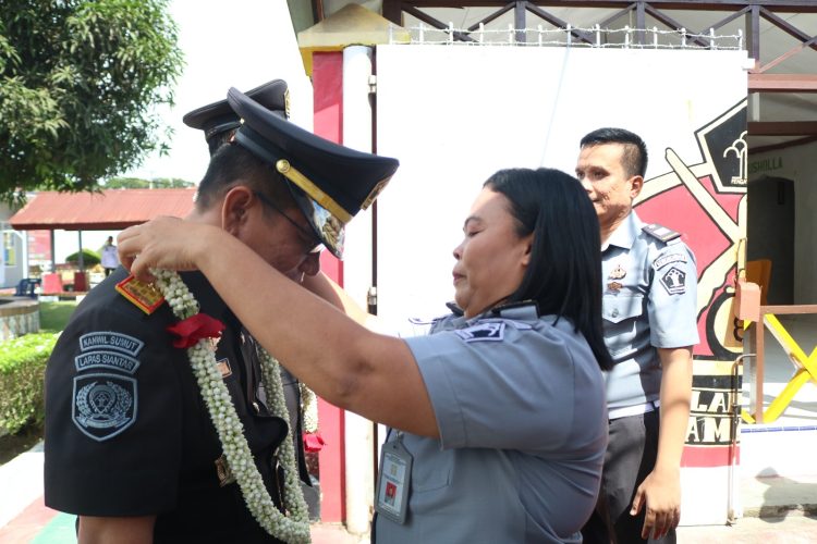 Haru Biru Warnai Acara Pisah Sambut Kepala Lapas Pematang Siantar.