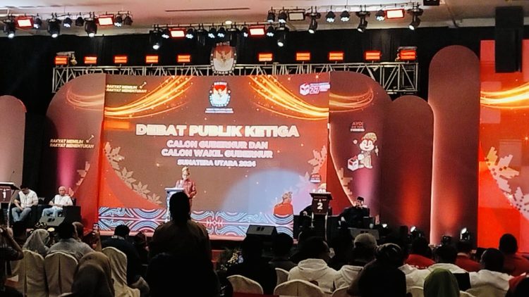 KPU Sumut Resmi BUka Debat Ketiga